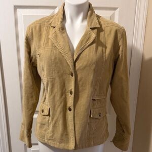Rag Women's Beige Cotton/Corduroy Blazer Jacket, Size L